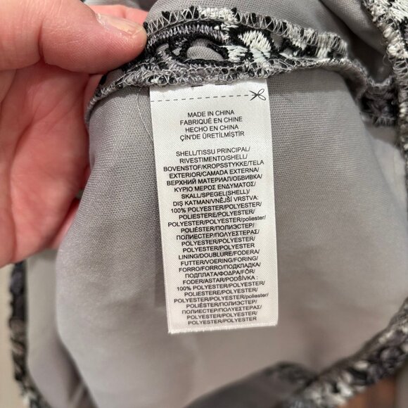 Lauren by Ralph Lauren Black and White Lace Floral Design Dress - Picture 5 of 5